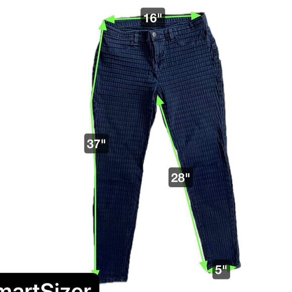 J Brand Celestine Super Skinny textured blue jeans pants size 30 485B010 - Picture 3 of 10